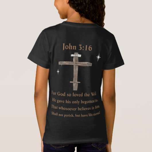 John 3:16 t-shirt (Achterkant)