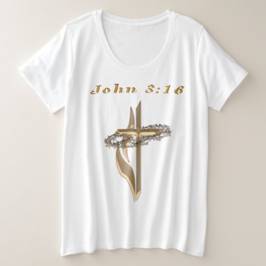 john 3:16 t-shirt (Design voorkant)
