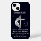 John 3:16 t-shirts Case-Mate iPhone case (Achterkant)