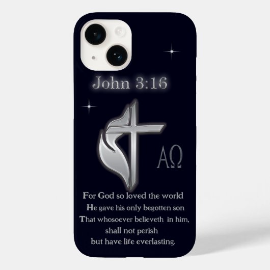 John 3:16 t-shirts Case-Mate iPhone case (Achterkant)
