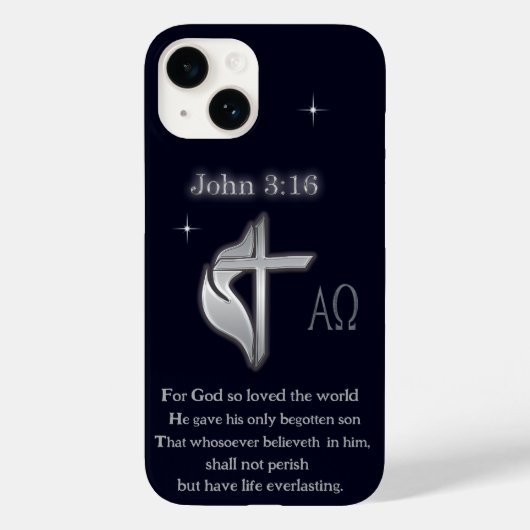 John 3:16 t-shirts Case-Mate iPhone case (Achterkant)
