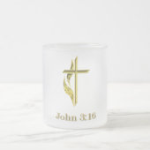 John 3:16 t-shirts en meer matglas koffiemok (Center)
