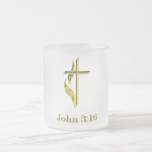 John 3:16 t-shirts en meer matglas koffiemok