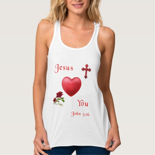 John 3:16 tanktop (Voorkant)
