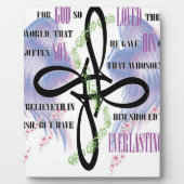 John 3:16-tattoo ontwerp fotoplaat (Voorkant)