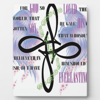 John 3:16-tattoo ontwerp fotoplaat