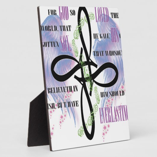 John 3:16-tattoo ontwerp fotoplaat (Zijkant)