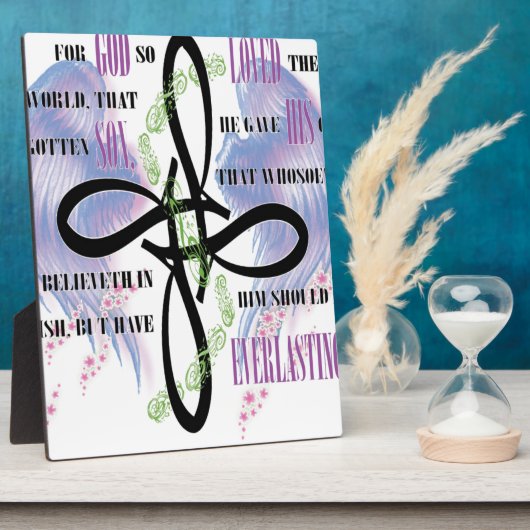 John 3:16-tattoo ontwerp fotoplaat (Zijkant)