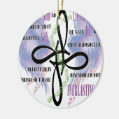 John 3:16-tattoo ontwerp keramisch ornament (Links)