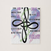 John 3:16-tattoo ontwerp legpuzzel (Verticaal)