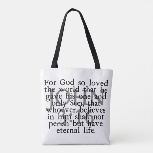 John 3:16 tote bag (Achterkant)