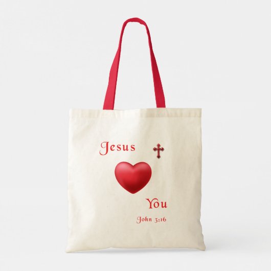 John 3:16 tote bag (Achterkant)
