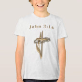 John 3:16 Tri-Blend shirt (Voorkant)