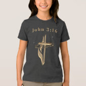John 3:16 Tri-Blend shirt (Voorkant)