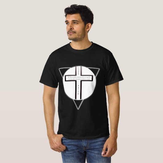 John 3:16 Trinity Cross T-shirt (Voorkant volledig)