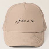 John 3:16 Trucker Hat Trucker Pet (Voorkant)
