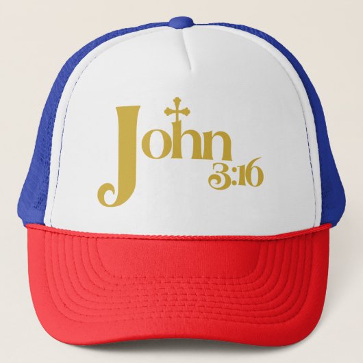 John 3:16 trucker pet (Voorkant)