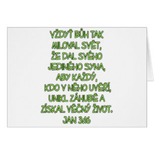 John 3:16 Tsjechisch