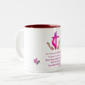 John 3:16 tweekleurige koffiemok (Voorkant links)