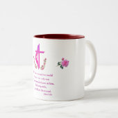 John 3:16 tweekleurige koffiemok (Voorkant rechts)