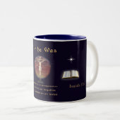 John 3:16 tweekleurige koffiemok (Voorkant rechts)