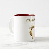 JOhn 3:16 Tweekleurige Koffiemok (Voorkant links)