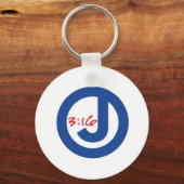 John 3:16 (unieke Logo) Sleutelhanger (Voorkant)