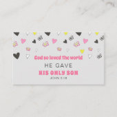 John 3:16 Valentijnsdag-afsluitkaart Informatiekaartje (Voorkant)