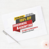 John 3:16 Vergeving & Verlossing Speciale Aanbiedi Rechthoekige Sticker (Envelop)