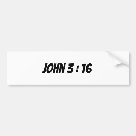 John 3 :16 verse sticker (Voorkant)