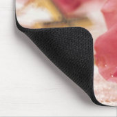 John 3:16 Versie - Gold Cross & Roze Rose Muismat (Hoek)