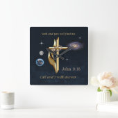 John 3:16    vierkante klok (Huis)