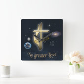 John 3:16 vierkante klok (Huis)