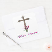John 3:16 vierkante sticker (Envelop)
