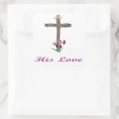 John 3:16 vierkante sticker (Tas)