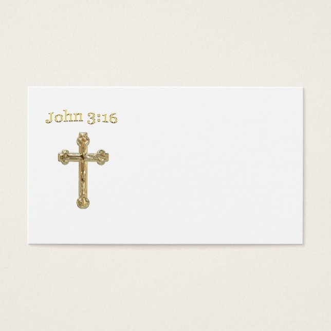 John 3:16 visitekaartjes (Voorkant)
