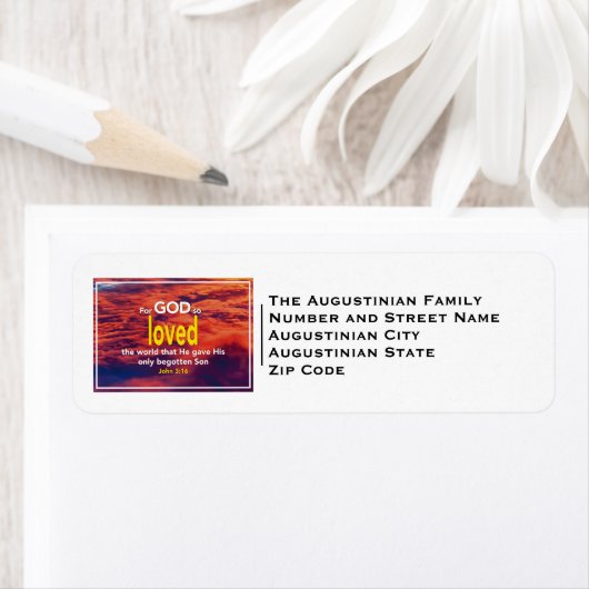 John 3:16 | VOOR GOD DAT ZO IS GELADEN | Christeli Etiket (Insitu)