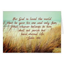 John 3:16 Voor God die zo van de wereld hield, Bij