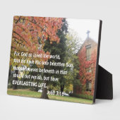 John 3:16 Voor God die zo van de wereld hield Fotoplaat (Zijkant)