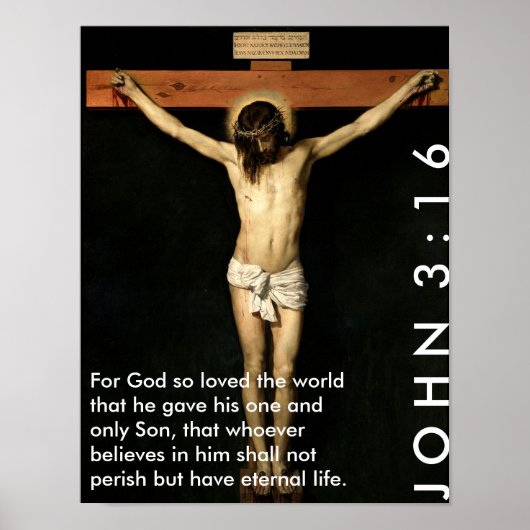 John 3:16 - Voor God die zo van de wereld hield... Poster (Voorkant)