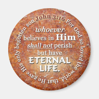 John 3:16 voor God.. ...zo geliefd van de wereld B Magneet