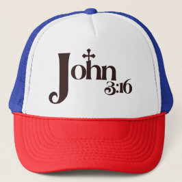 John 3:16 vrachtwagenhoed trucker pet