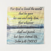 John 3:16 wandkleed (Voorkant)