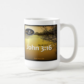 John 3:16 - White-4 Coffee Mugs Koffiemok