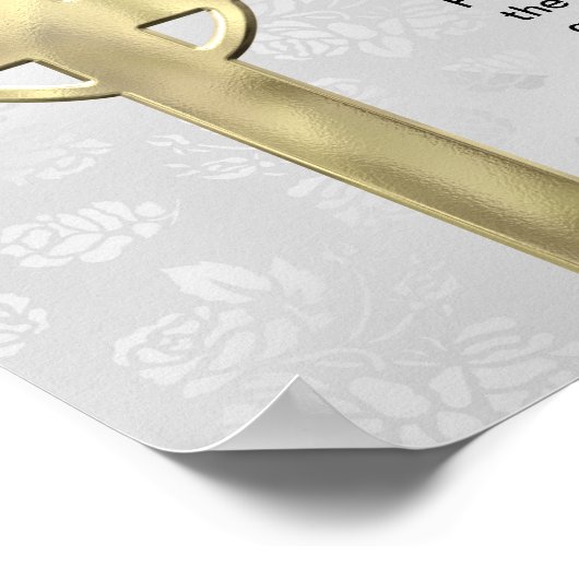 John 3:16 (wit) poster (Hoek)