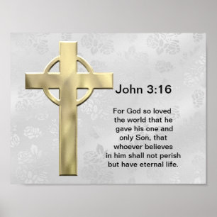 John 3:16 (wit) poster