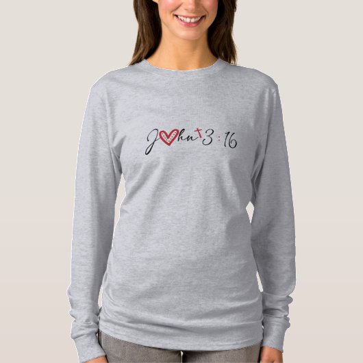 John 3-16 You are loved Women's T-shirt (Voorkant)