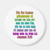 John 3:16 Zweeds Magneet (Voorkant)