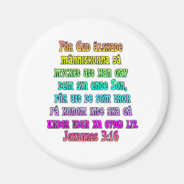 John 3:16 Zweeds Magneet
