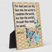 John 3:17 fotoplaat (Zijkant)